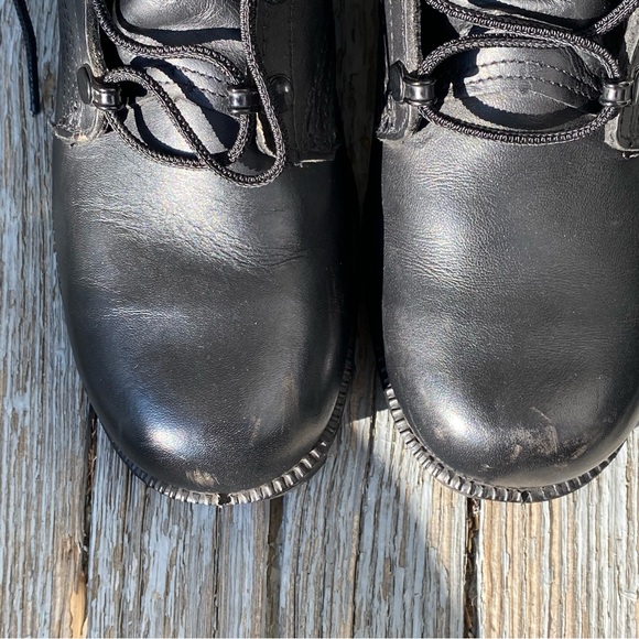 Vintage Combat Boots Altama Military Black Leather Lace Ups Mens 6 / Womens 8 - Picture 10 of 12
